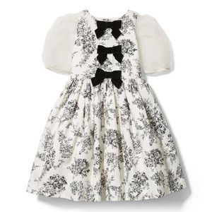 Janie and Jack Floral Toile Bow Dress